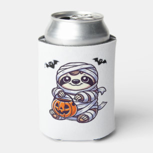 Sloth Halloween Mummy Kids Women Men Sloth Classic Can Cooler