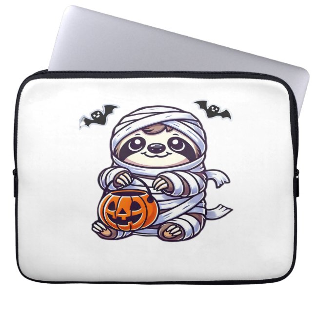 Sloth Halloween Mummy Kids Women Men Sloth Classic Laptop Sleeve (Front)