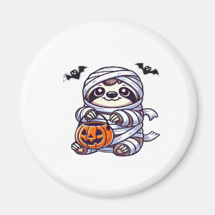 Sloth Halloween Mummy Kids Women Men Sloth Classic Magnet