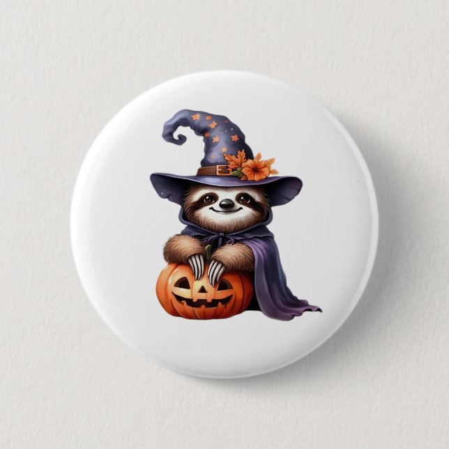 Sloth Halloween Outfit Classic T-Shirt 6 Cm Round Badge (Front)