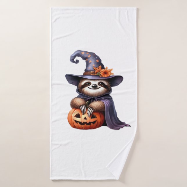 Sloth Halloween Outfit Classic T-Shirt Bath Towel (Bath Towel)