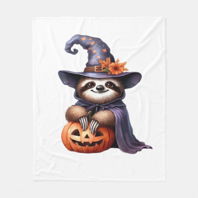 Sloth Halloween Outfit Classic T-Shirt Fleece Blanket (Front)