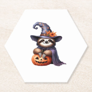 Sloth Halloween Outfit Classic T-Shirt Paper Coaster