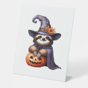 Sloth Halloween Outfit Classic T-Shirt Pedestal Sign