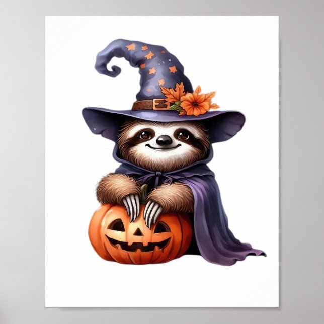 Sloth Halloween Outfit Classic T-Shirt Poster (Front)