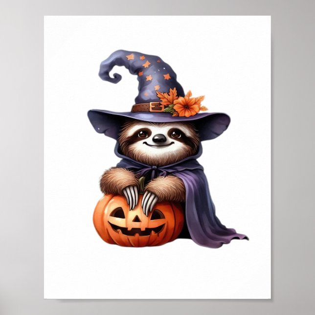 Sloth Halloween Outfit Classic T-Shirt Poster (Front)
