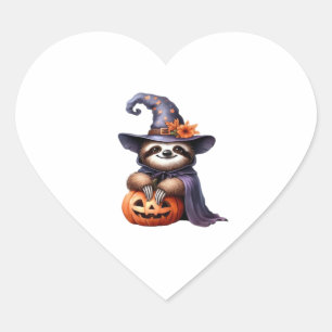 Sloth Halloween Pirate Kids Women Men Sloth Classi Heart Sticker