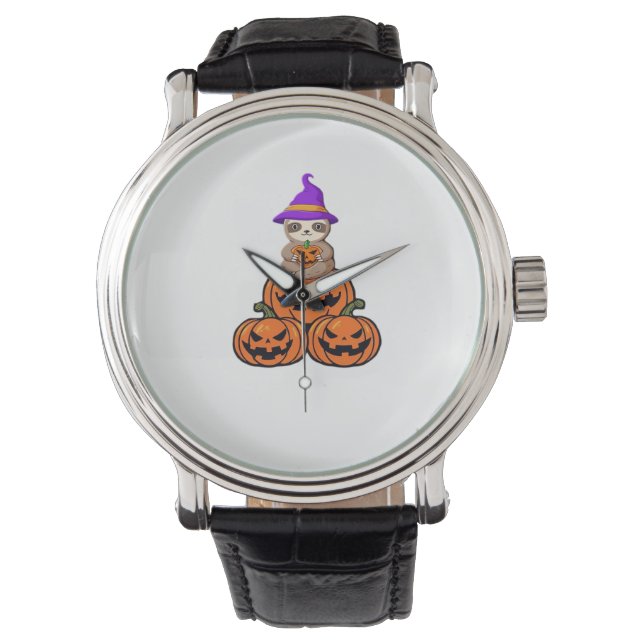 Sloth Halloween Premium T-Shirt Watch (Front)