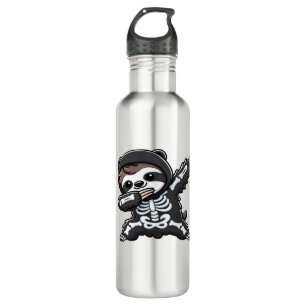 Sloth Halloween Skeleton Kids Women Men Sloth Clas 710 Ml Water Bottle
