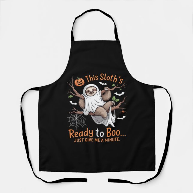 Sloth Halloween Sloths Cute Bat Vampire Essential  Apron (Front)
