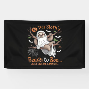 Sloth Halloween Sloths Cute Bat Vampire Essential Banner