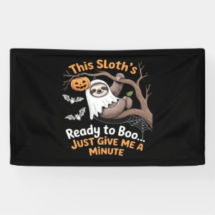 Sloth Halloween Sloths Cute Bat Vampire Essential Banner