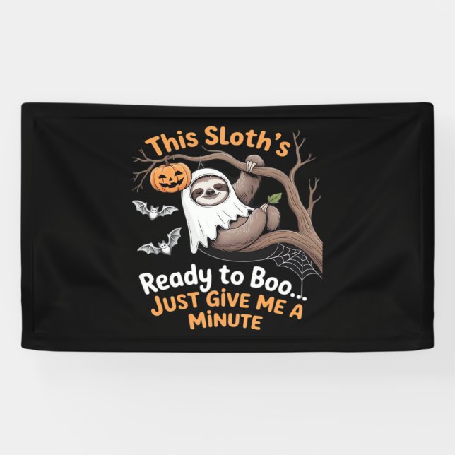 Sloth Halloween Sloths Cute Bat Vampire Essential  Banner (Horizontal)