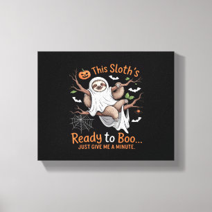 Sloth Halloween Sloths Cute Bat Vampire Essential Canvas Print