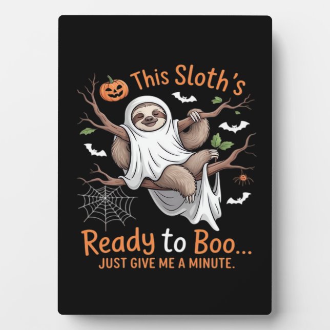 Sloth Halloween Sloths Cute Bat Vampire Essential  Plaque (Front)