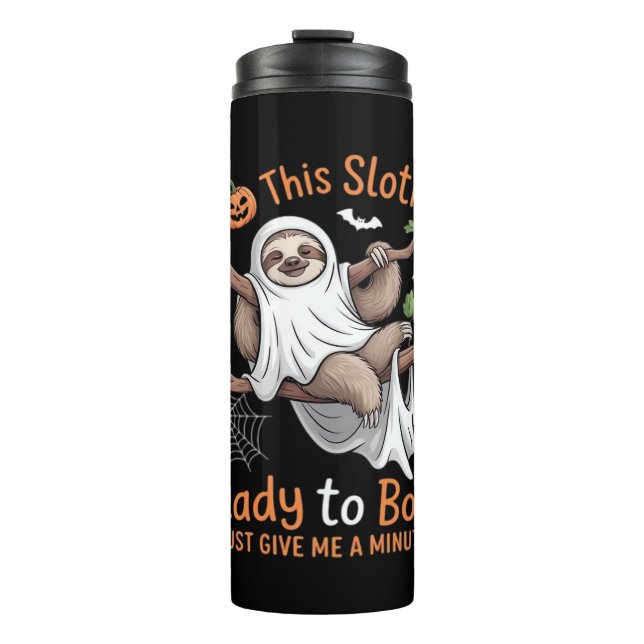 Sloth Halloween Sloths Cute Bat Vampire Essential  Thermal Tumbler (Front)
