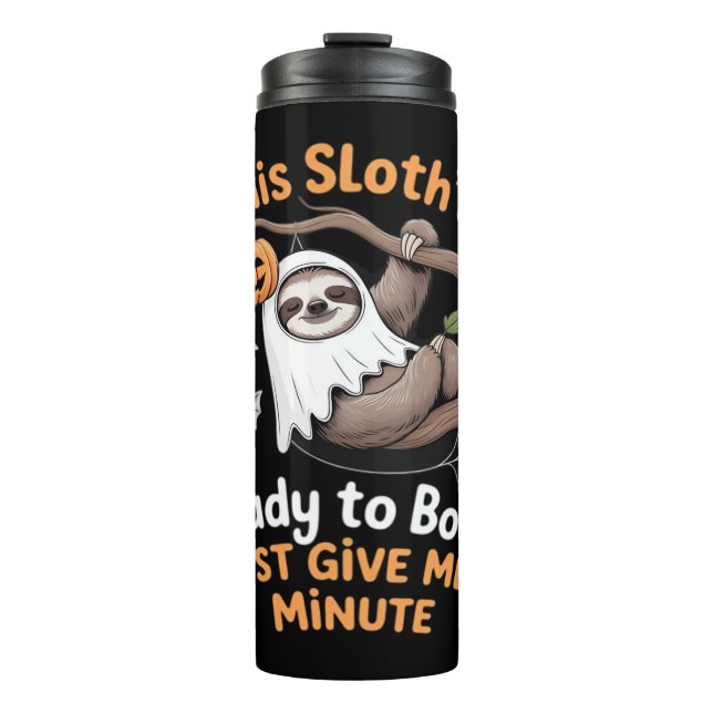 Sloth Halloween Sloths Cute Bat Vampire Essential  Thermal Tumbler (Front)