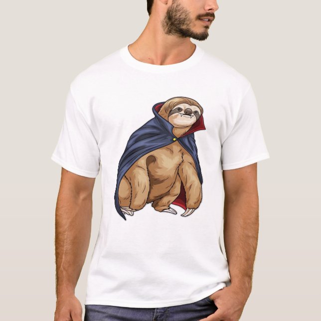 Sloth Halloween Vampire Classic T-Shirt (Front)