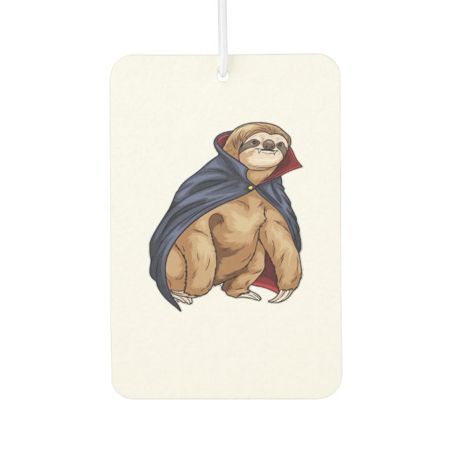 Sloth Halloween Vampire Classic T-Shirt Car Air Freshener (Front)