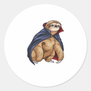 Sloth Halloween Vampire Classic T-Shirt Classic Round Sticker