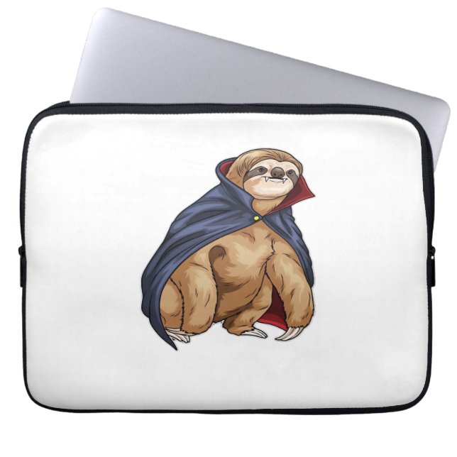 Sloth Halloween Vampire Classic T-Shirt Laptop Sleeve (Front)