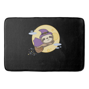 Sloth Halloween Witch Kids Witches Costume Bath Mat