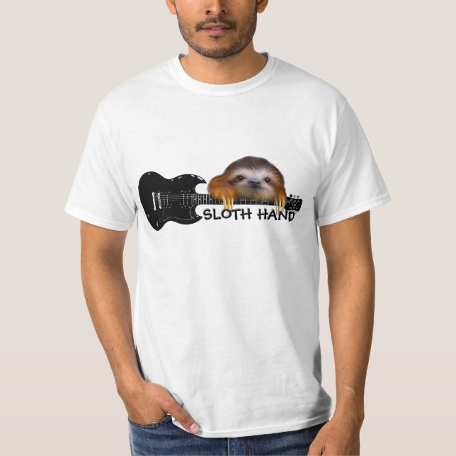 Sloth Hand Guitarist T-Shirt (Front)