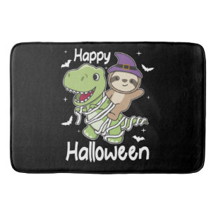 Sloth Happy Halloween T-rex Mummy Costume Bath Mat