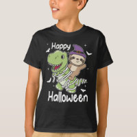 Sloth Happy Halloween T-rex Mummy Costume