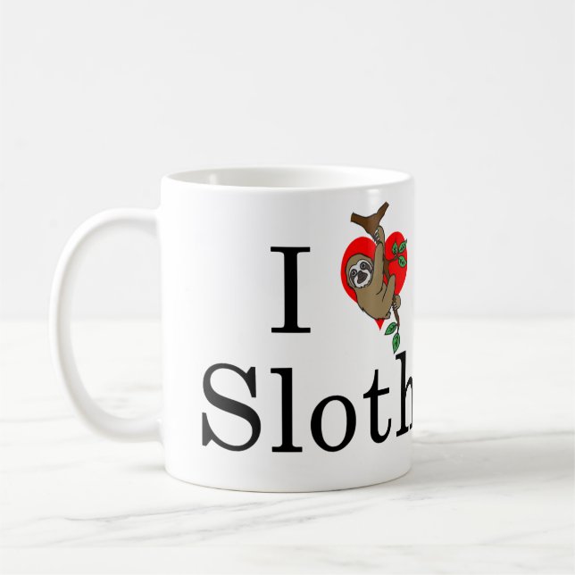Sloth Heart Mug (Left)