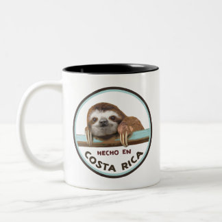 Sloth - Hecho en Costa Rica, Pura Vida Two-Tone Co Coffee Mug