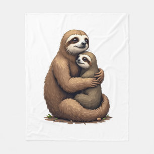 Sloth Heritage Print Engraving Shirt 3 Fleece Blanket