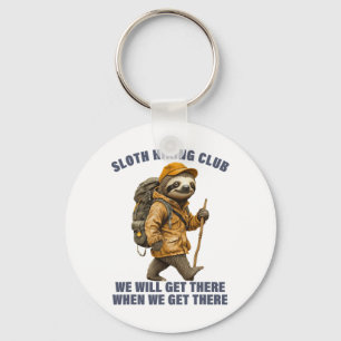 Sloth Hiking Team Men Women Sloth  Key Ring