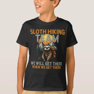 Sloth Hiking Team - Outdoor Adventure T-Shirt