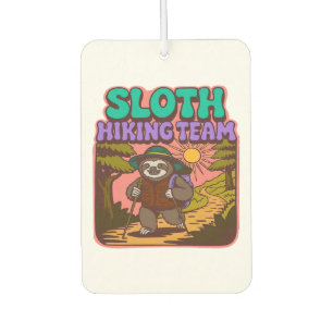 Sloth Hiking Team Oversized T-Shirt Car Air Freshener