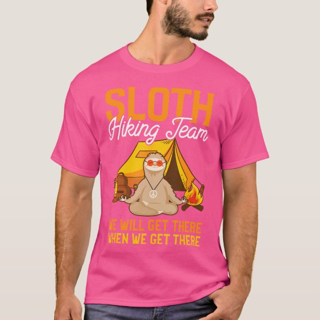 Sloth Hiking Team T-Shirt (Front)
