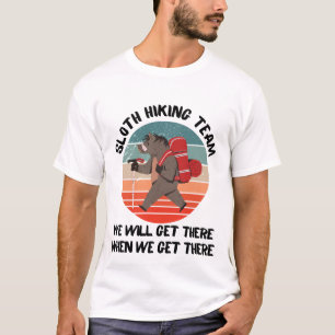 sloth hiking team T-Shirt