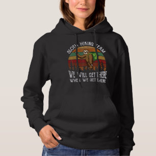 Sloth Hiking Team Vintage Hoodie