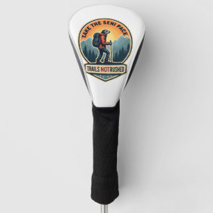 Sloth Hiking Vintage Shirt Funny Slow Trail Design Golf Head Cover