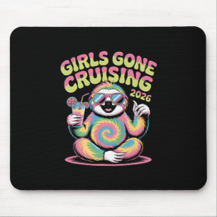 Sloth Hippie Girls Gone Cruising 2026 Cruise Vacat Mouse Mat