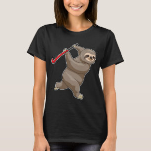 Sloth Hockey Hockey bat T-Shirt