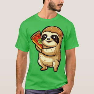 Sloth holding a pizza slice T-Shirt