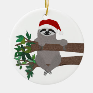Sloth Holiday Ornament