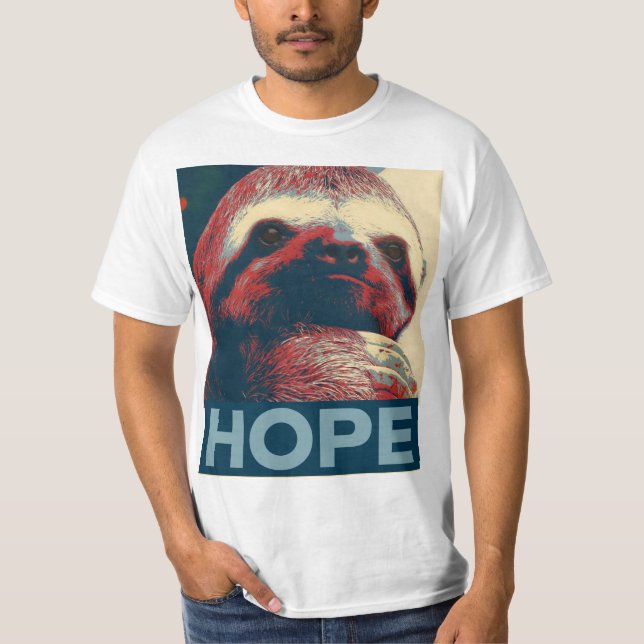 Sloth Hope Poster T-Shirt (Front)