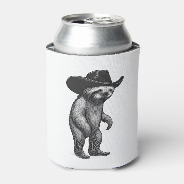 Sloth Howdy Sloth Can Cooler (Can Front)