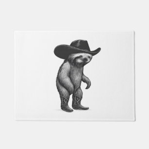 Sloth Howdy Sloth Doormat