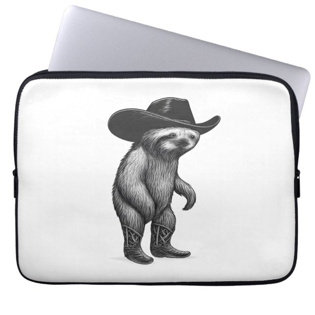 Sloth Howdy Sloth Laptop Sleeve (Front)
