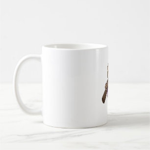 Sloth Hugging Tree Branch Wearing Purple Coffee Mug