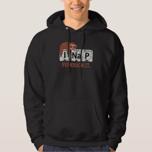 Sloth I Nap Periodically Table Science Hoodie