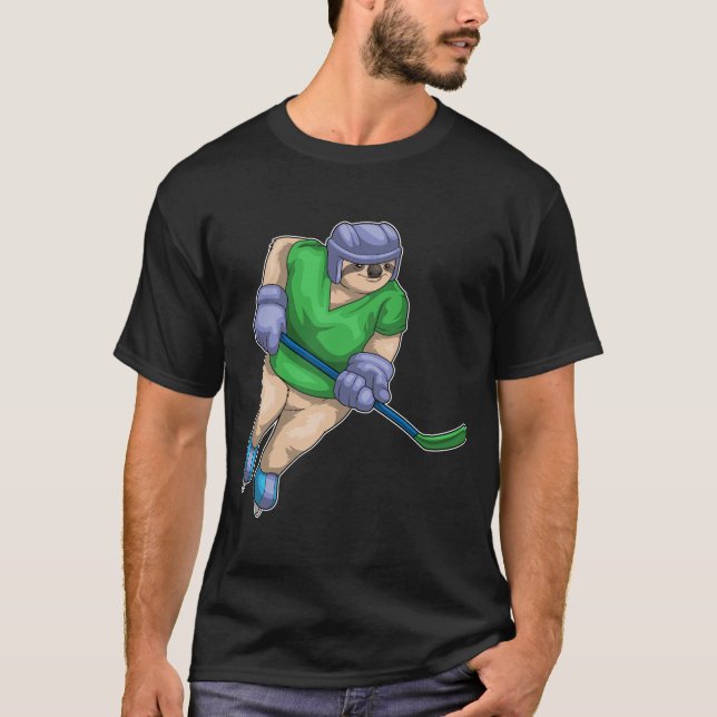 Sloth Ice Hockey Ice hockey stick T-Shirt (Front)